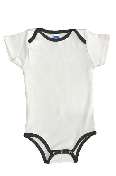 2138ORG Organic Infant One Piece Contrast Binding-yourzmart