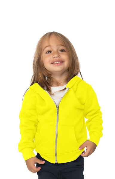 3333N Infant Fashion Fleece Neon Zip Hoody-yourzmart