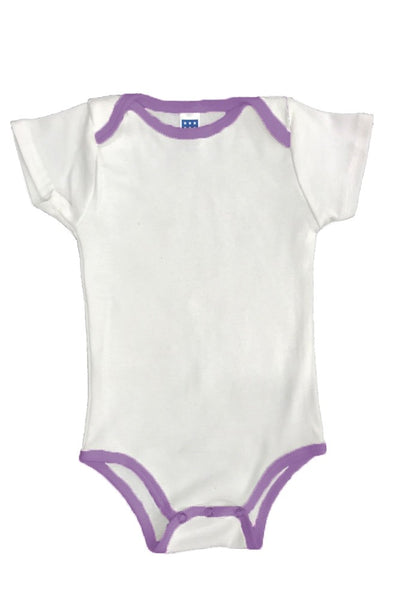 2138ORG Organic Infant One Piece Contrast Binding-yourzmart